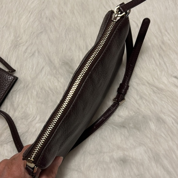 Kate spade pebbled leather crossbody & Leila small slim bifold wallet - Picture 8 of 11